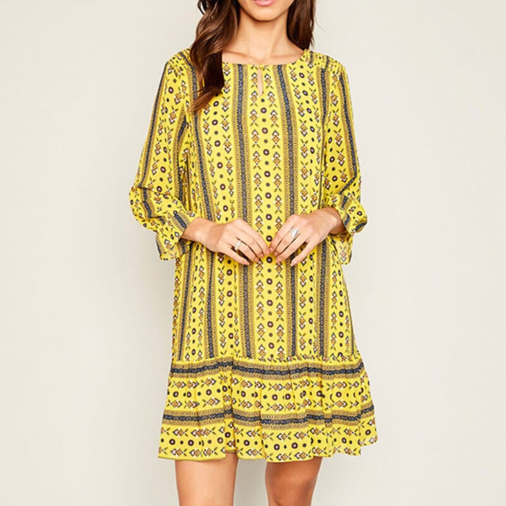 Hayden Sunkist Yellow Tunic Dress